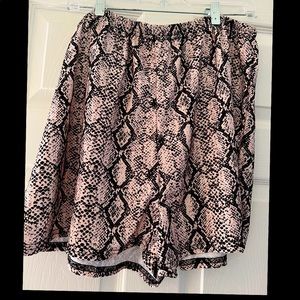 Snake skin shorts